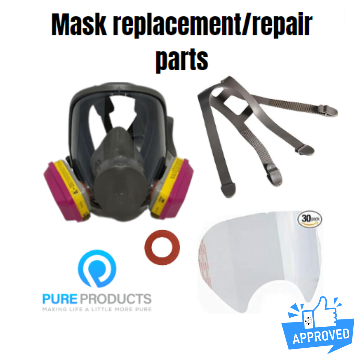 3M Face mask 6900 series Replacement parts