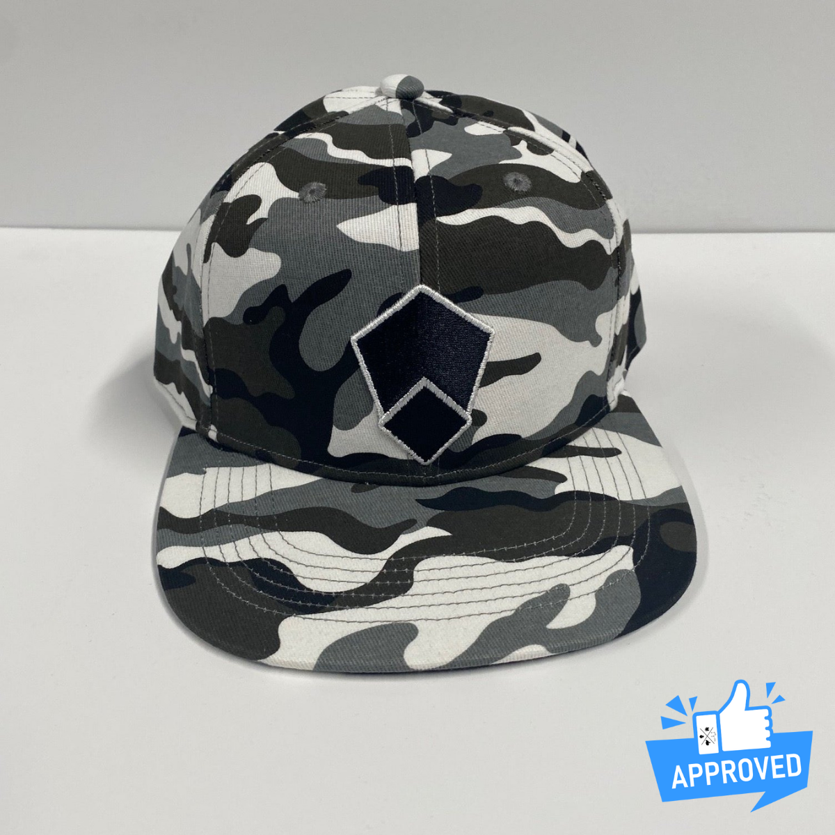Black and White Camo hat
