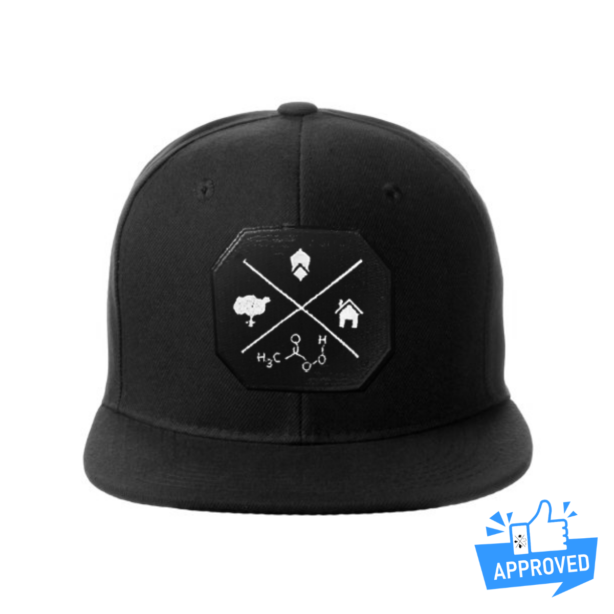 Black PURE Flat-bill hat