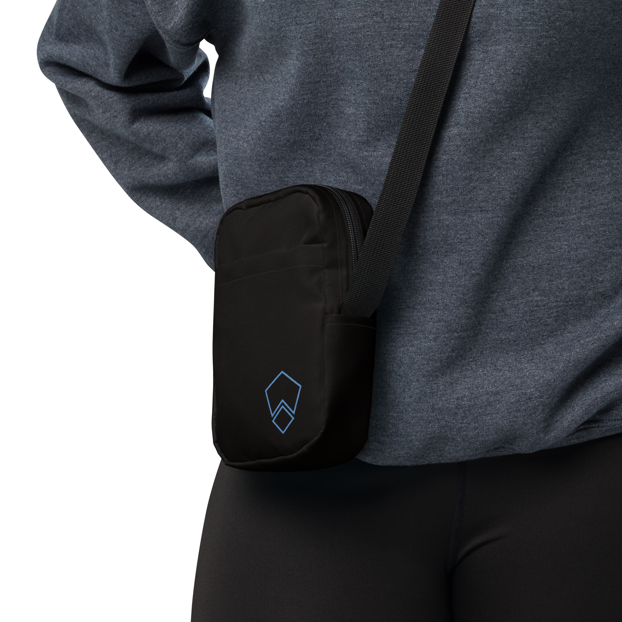 Utility crossbody bag with PM diamond