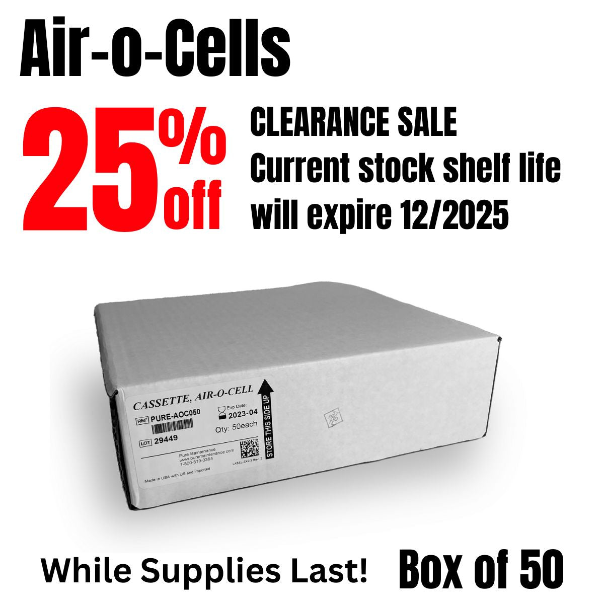 Air Quality Cassette 50 pack.