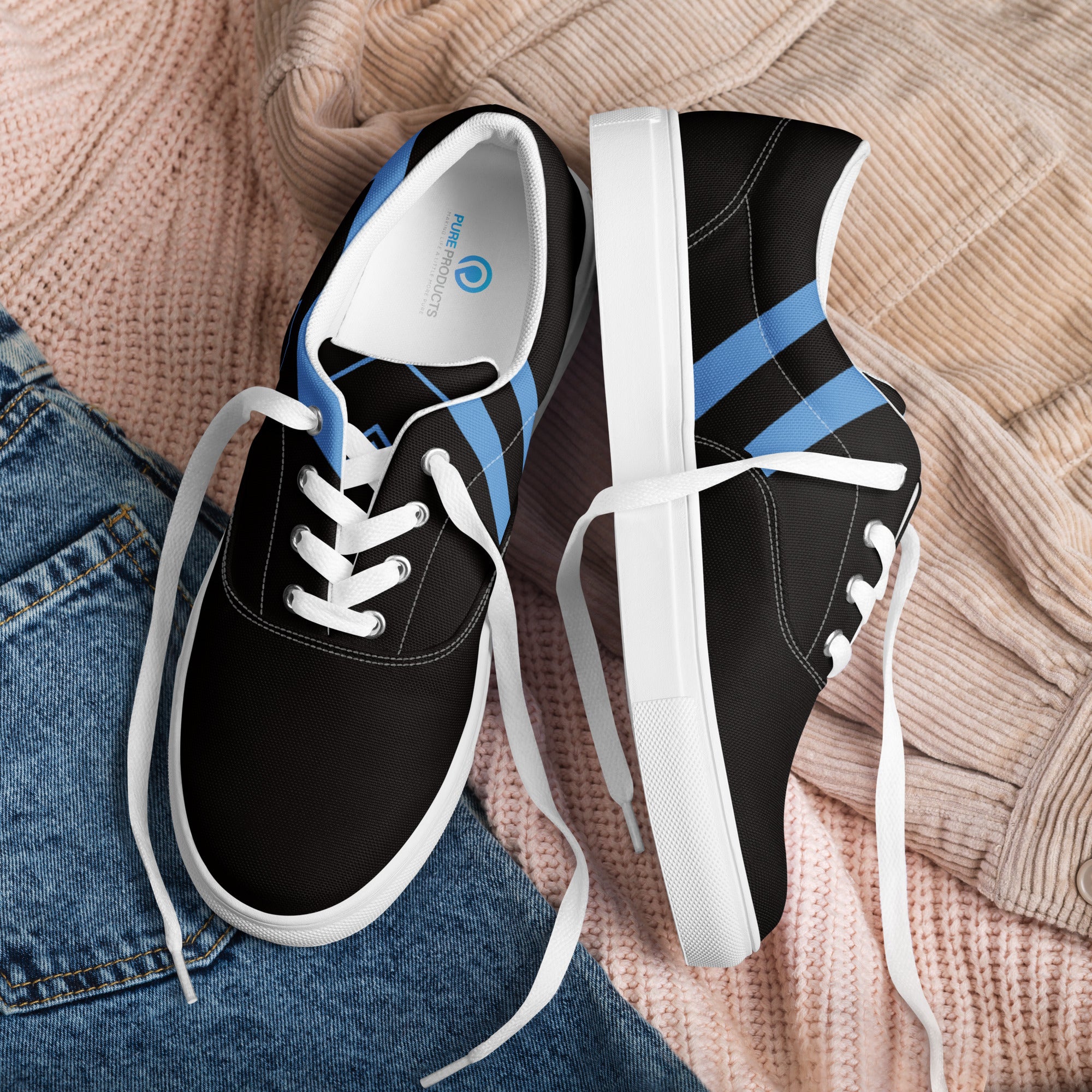 Men’s lace-up canvas shoes