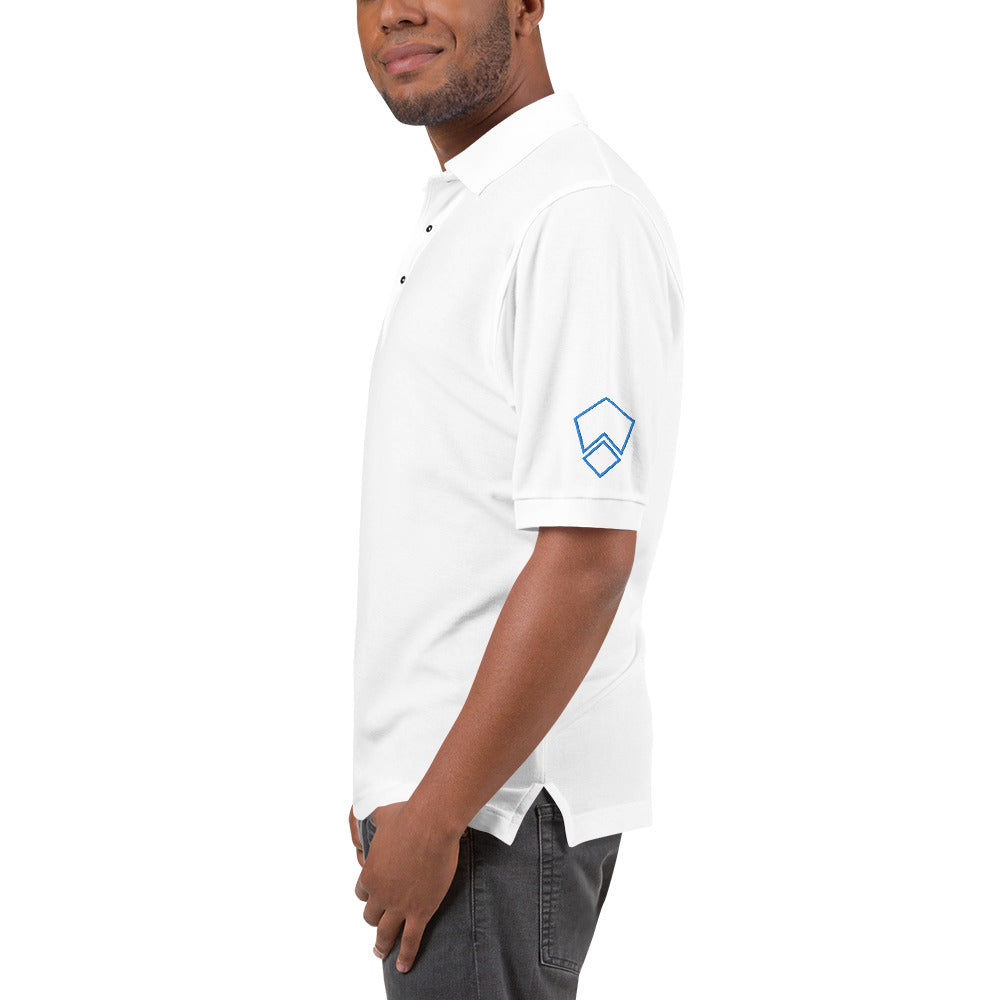 Men's Premium Polo in Black And White