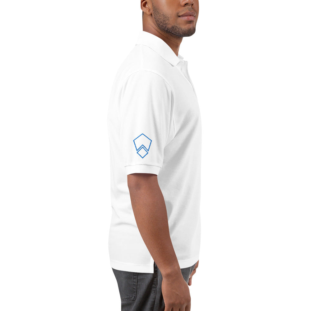 Men's Premium Polo in Black And White
