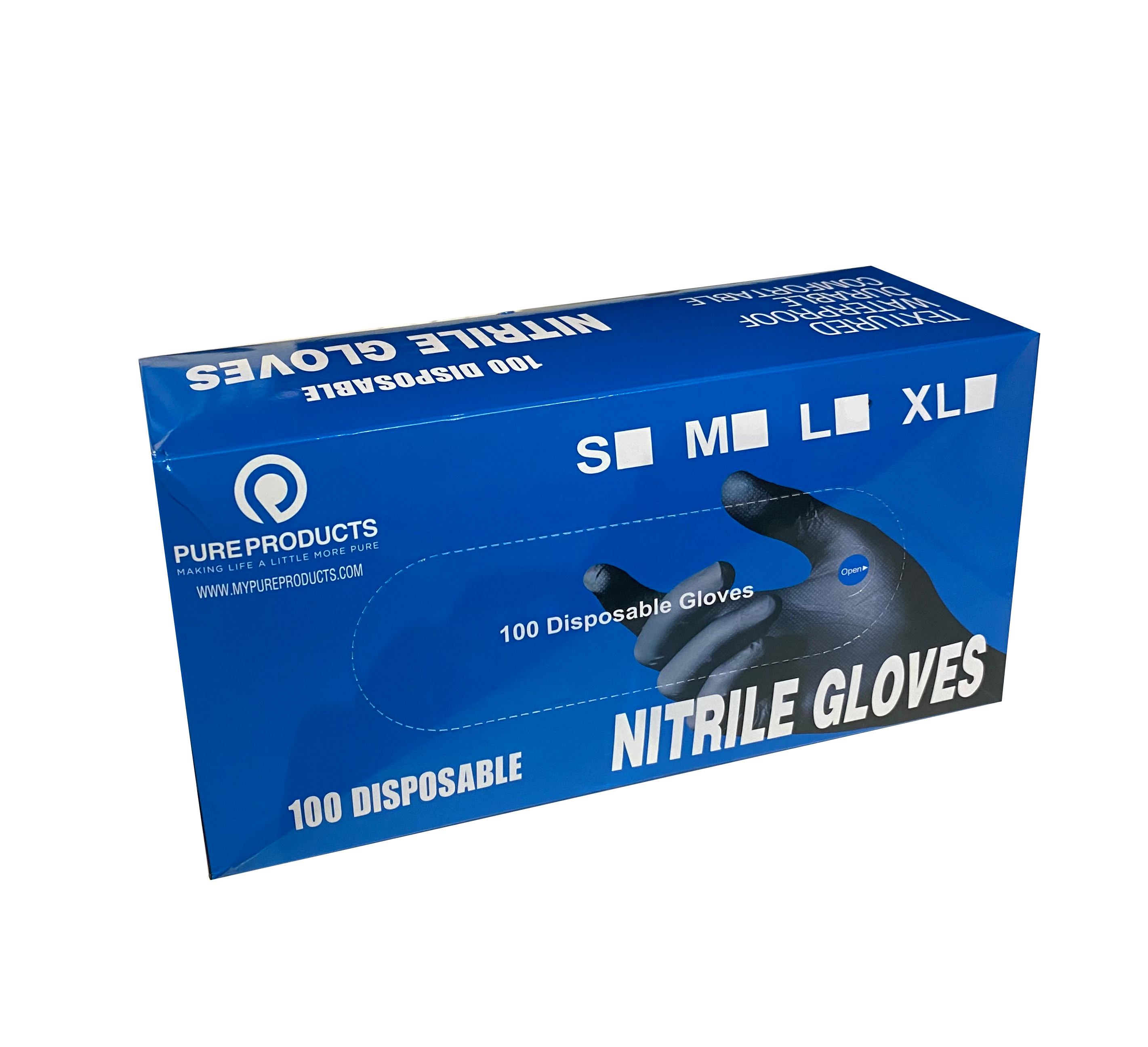 Nitrile Gloves - 100 count - BLACK
