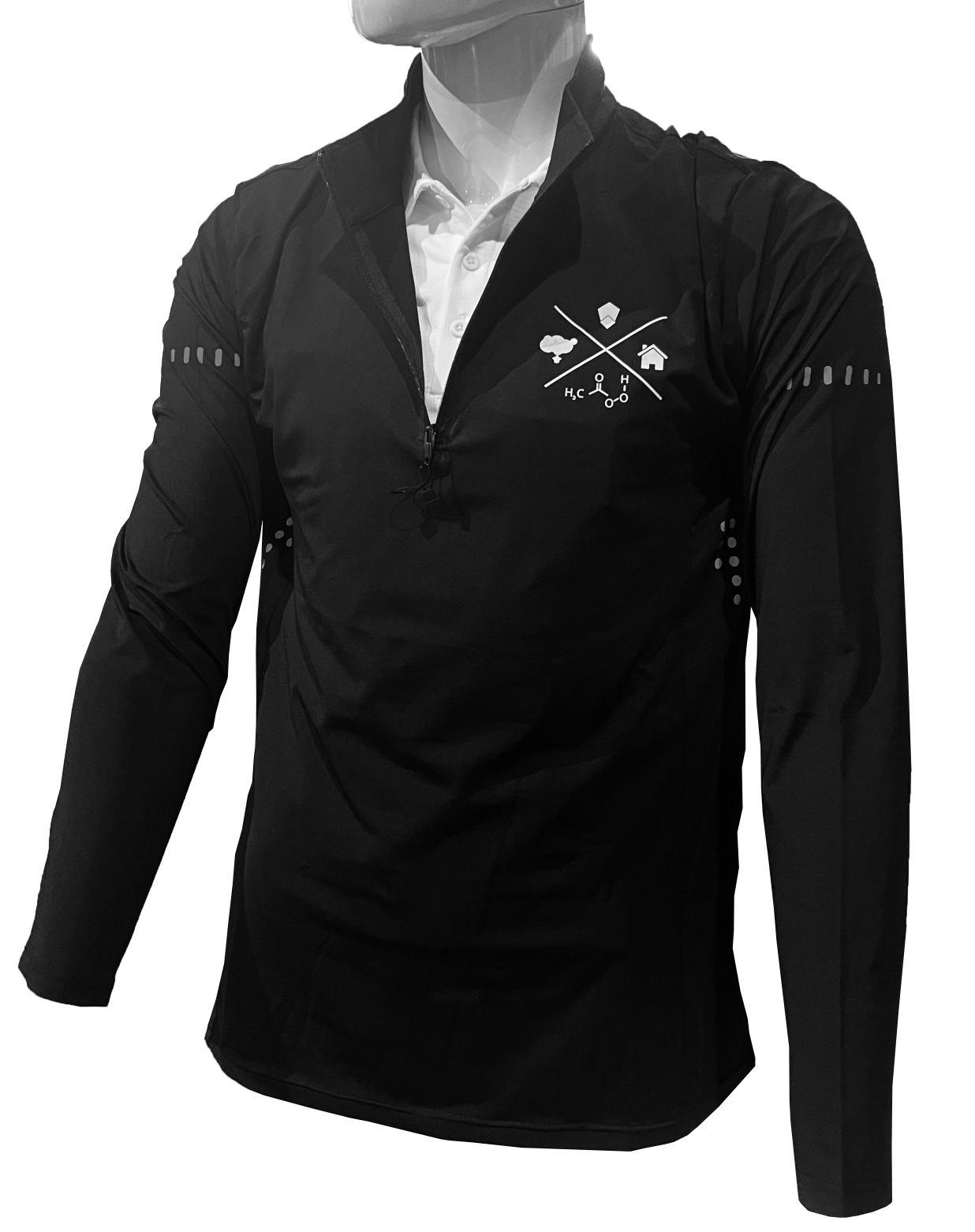 Long Sleeve Light-weight 1/4 Zip Jacket- unisex