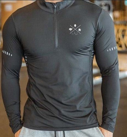 Long Sleeve Light-weight 1/4 Zip Jacket- unisex
