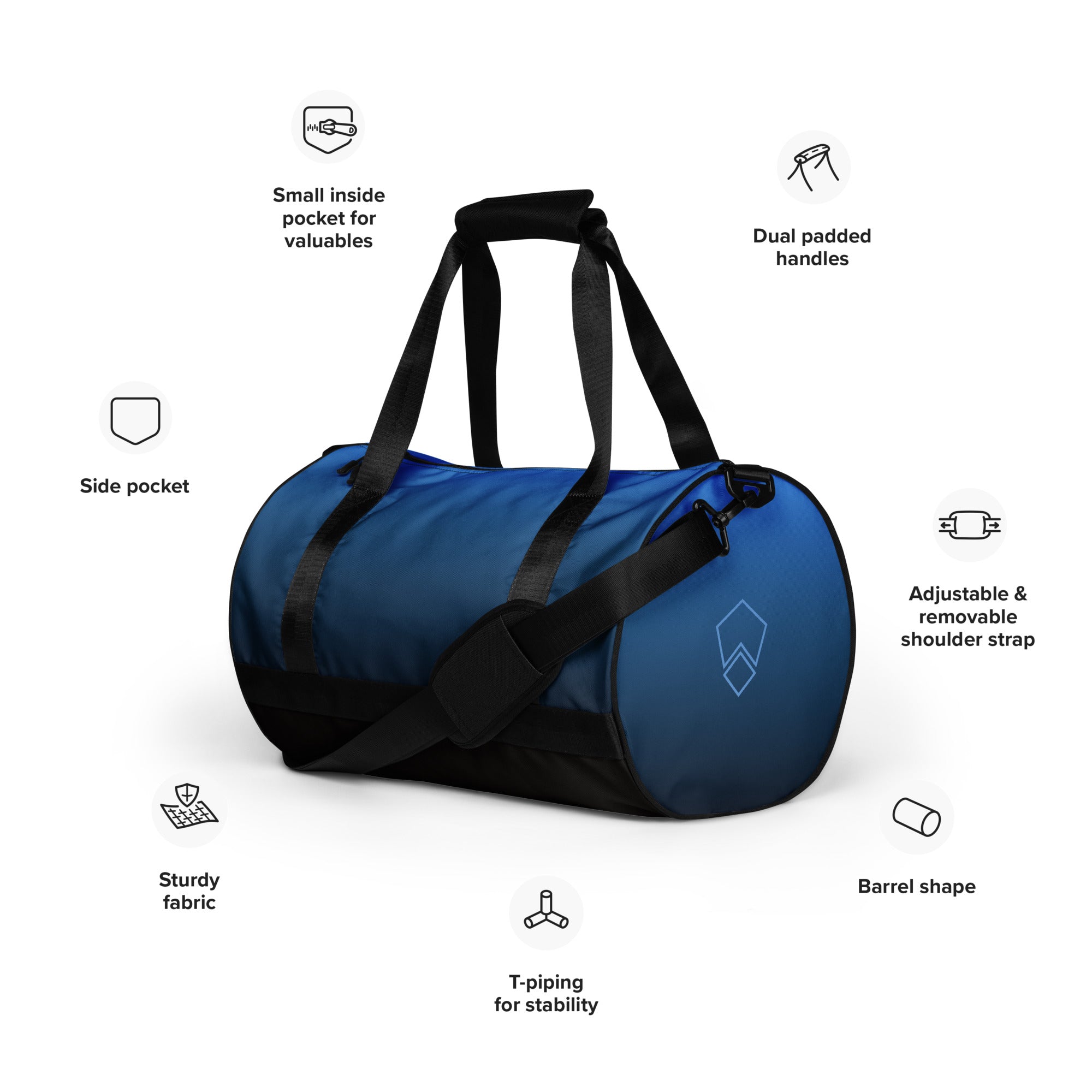 All-over print gym bag