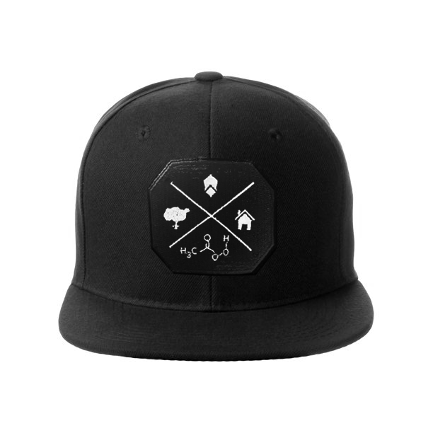 Black PURE Flat-bill hat