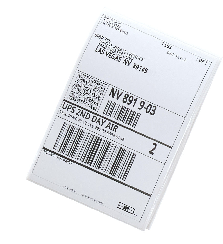 2 Day Shipping Return Label (10 Physical Labels)